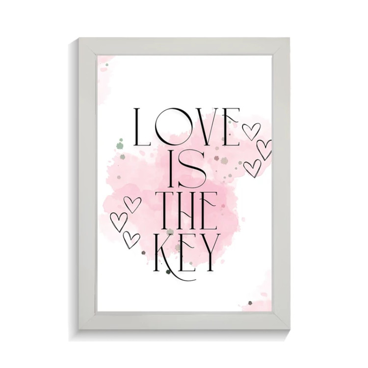 تابلو عاشقانه طرح love is the key کد PF-27071