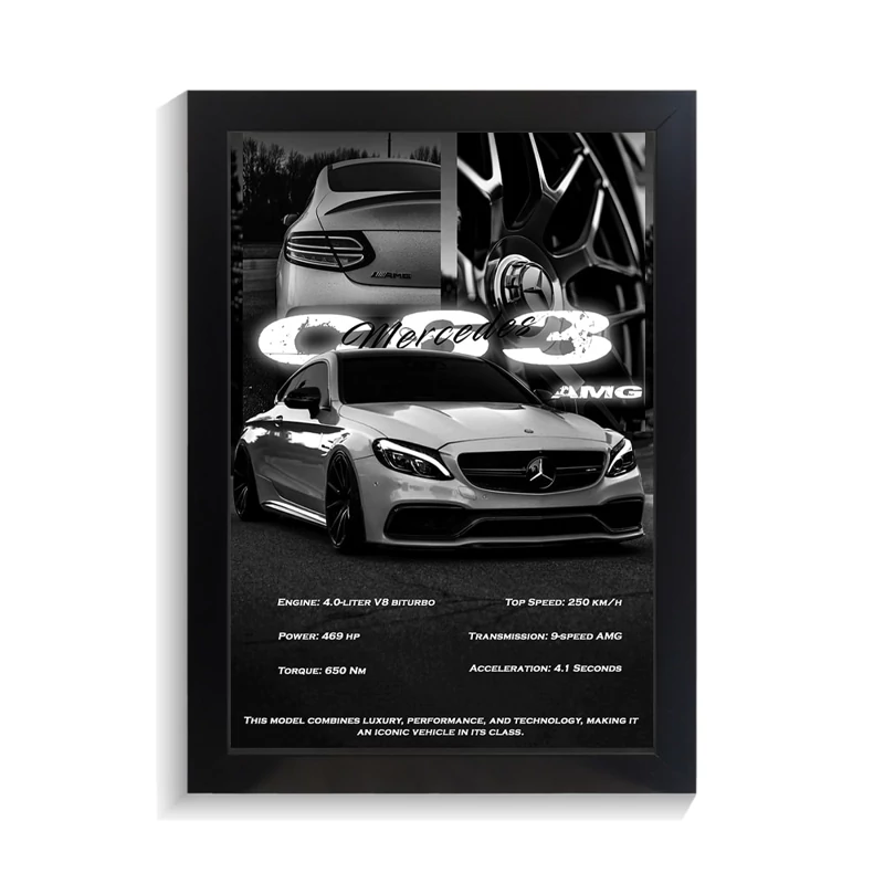 تابلو ماشین طرح بنز AMG C63 کد PF-23176