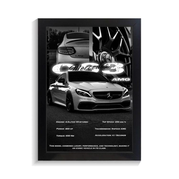 تابلو ماشین طرح بنز AMG C63 کد PF-23176