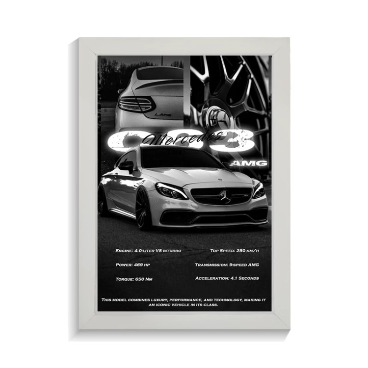 تابلو ماشین طرح بنز AMG C63 کد PF-23176