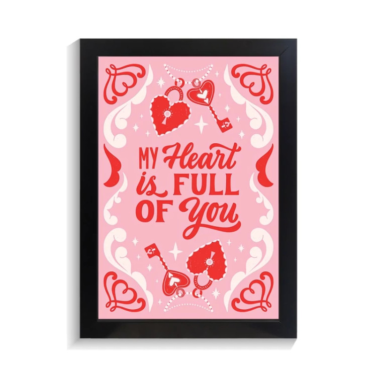 تابلو عاشقانه طرح my heart کد PF-27069
