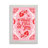 تابلو عاشقانه طرح my heart کد PF-27069