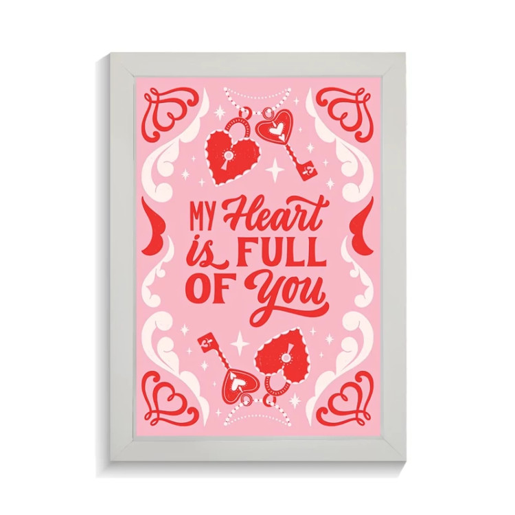 تابلو عاشقانه طرح my heart کد PF-27069