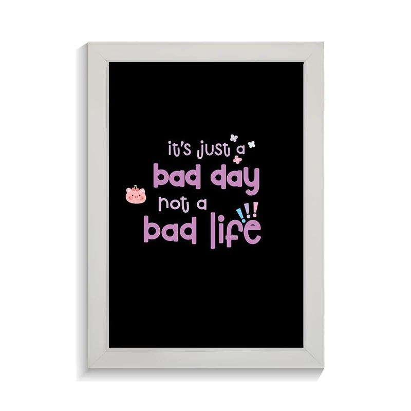 تابلو تایپوگرافی طرح bad day کد PF-15051