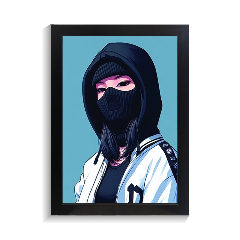 تابلو دخترانه طرح BAD GIRL کد PF-25013