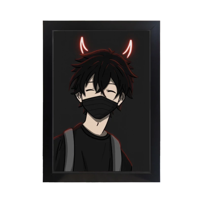 تابلو پسرانه طرح EVIL BOY کد PF-24003