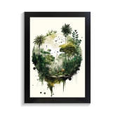 تابلو منظره طرح جنگل کد PF-22048
