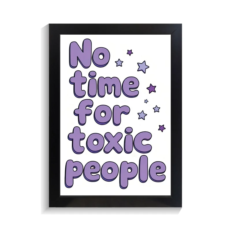تابلو تایپوگرافی طرح toxic کد PF-15104