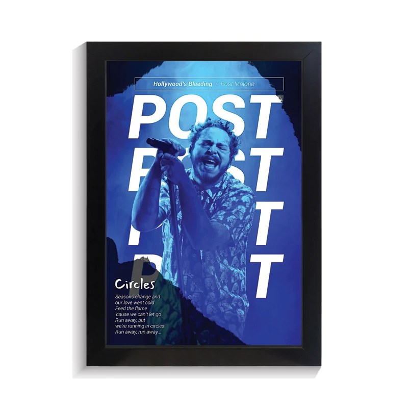 تابلو خواننده طرح پست مالون کد PF-20480