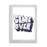 تابلو تایپوگرافی طرح game over کد PF-15057
