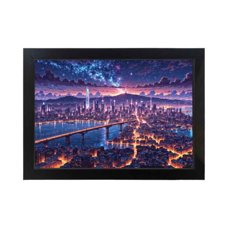 تابلو منظره طرح MEGA CITY کد PF-22002