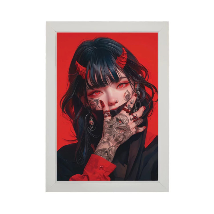 تابلو دخترانه طرح Evil girl کد PF-25002