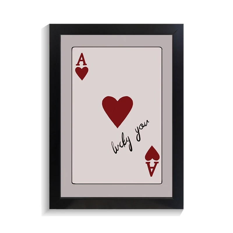 تابلو عاشقانه طرح lucky you کد PF-27047