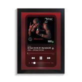 تابلو خواننده طرح موزیک پلیر all eyez on me توپاک کد PF-20605