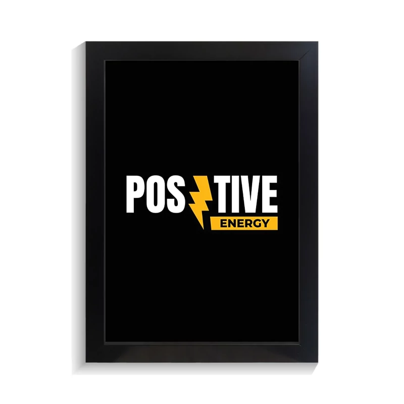 تابلو تایپوگرافی طرح positive کد PF-15060