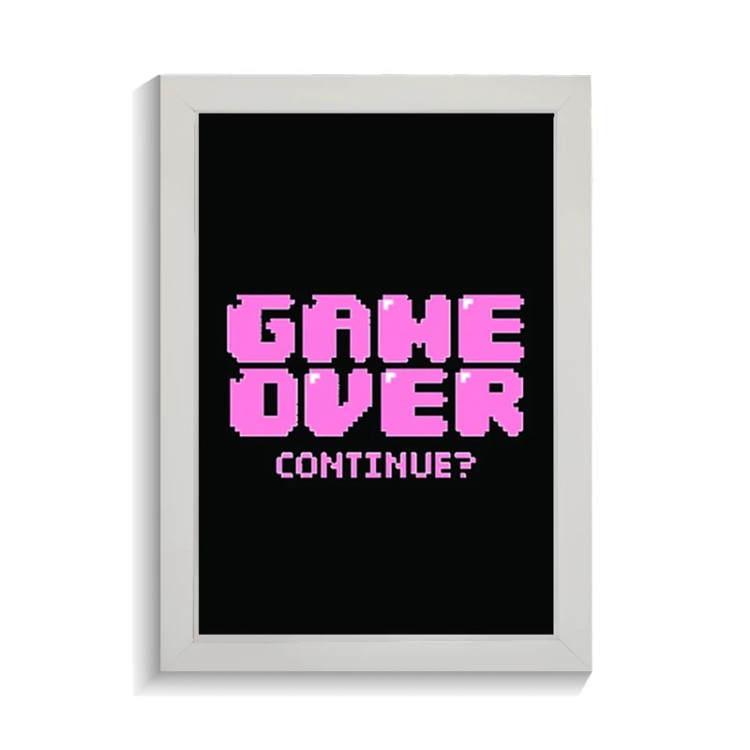 تابلو گیمینگ طرح GAME OVER کد PF-30001