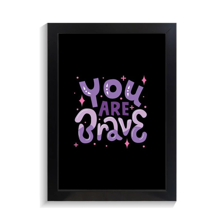 تابلو تایپوگرافی طرح brave کد PF-15050