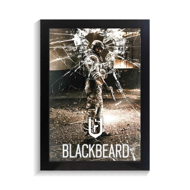 تابلو گیمینگ طرح blackbeard رینبو سیکس کد PF-30254