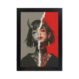 تابلو دخترانه طرح Evil girl کد PF-25001