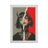 تابلو دخترانه طرح Evil girl کد PF-25001