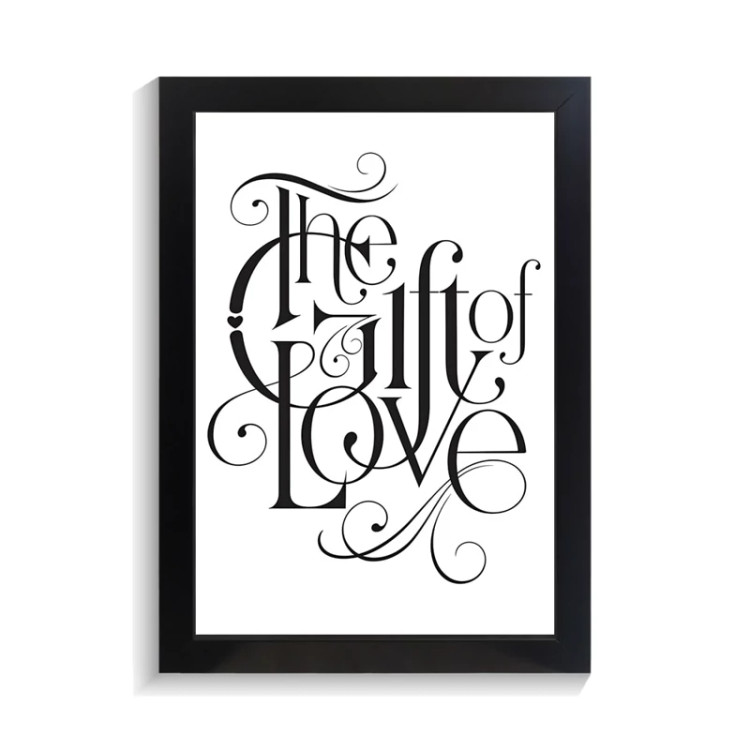 تابلو عاشقانه طرح love کد PF-27068