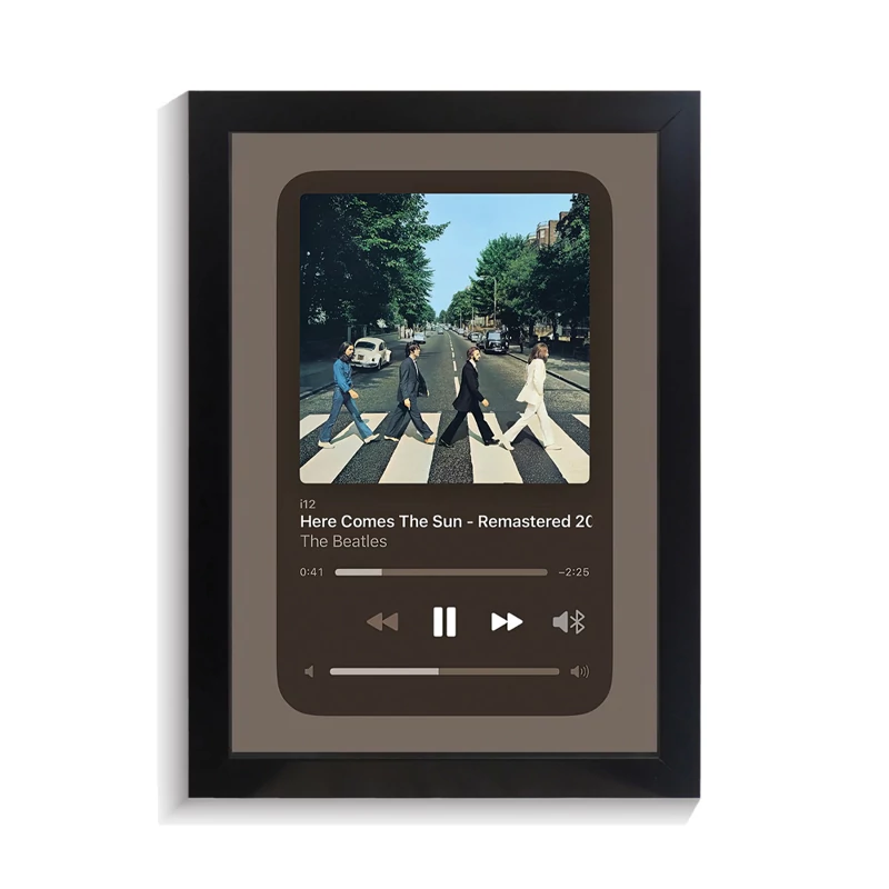 تابلو خواننده طرح موزیک پلیر here comes the sun بیتلز کد PF-20555