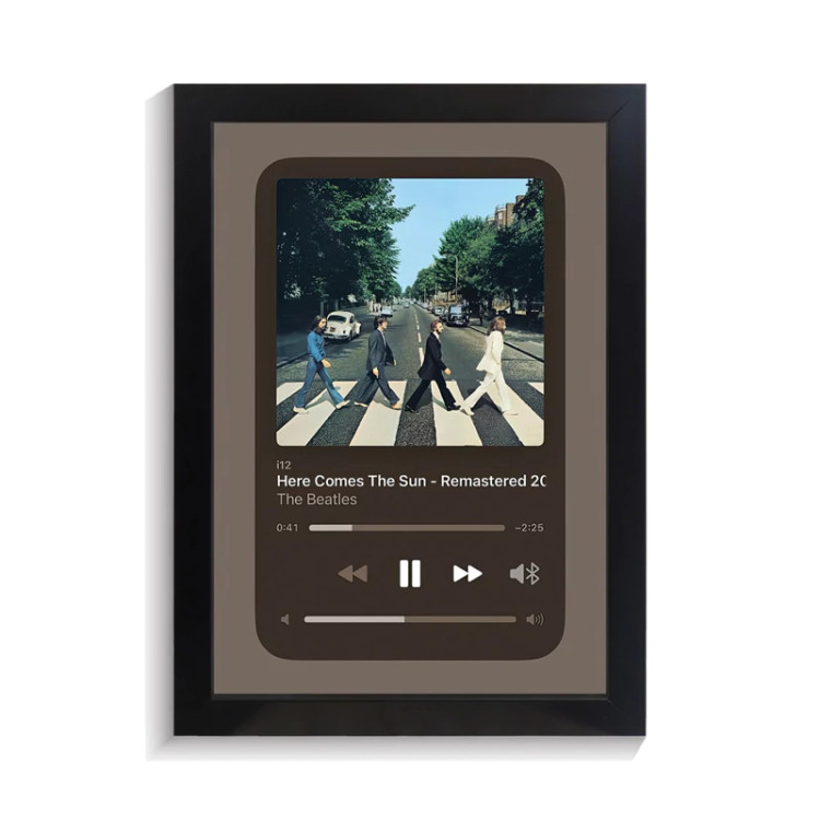 تابلو خواننده طرح موزیک پلیر here comes the sun بیتلز کد PF-20555