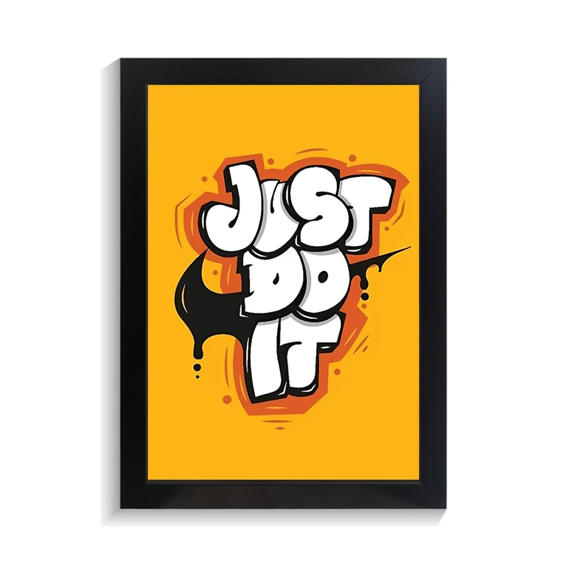 تابلو تایپوگرافی طرح just do it کد PF-15056