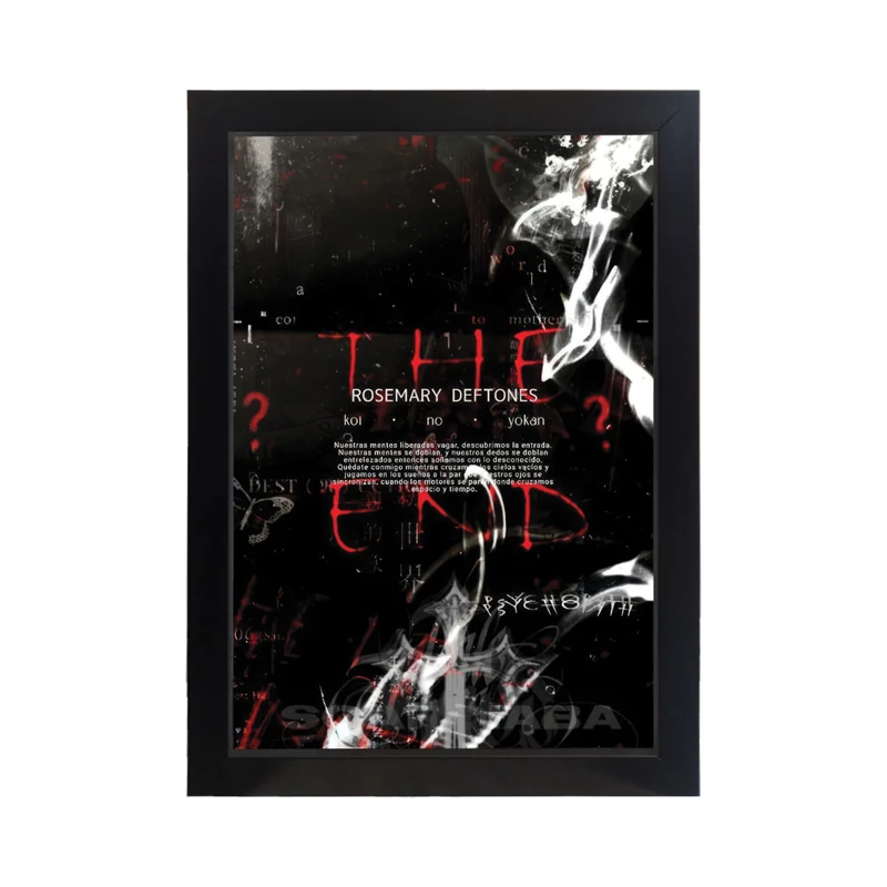تابلو فانتزی طرح THE END کد PF-21023