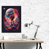 تابلو نوری گیم دکور طرح فضا مدل Space man 06
