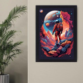 تابلو نوری گیم دکور طرح فضا مدل Space man 06
