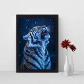 تابلو نوری گیم دکور طرح ببر مدل tiger 09