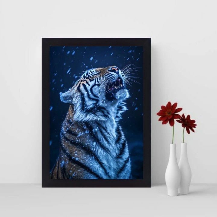 تابلو نوری گیم دکور طرح ببر مدل tiger 09
