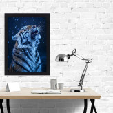 تابلو نوری گیم دکور طرح ببر مدل tiger 09