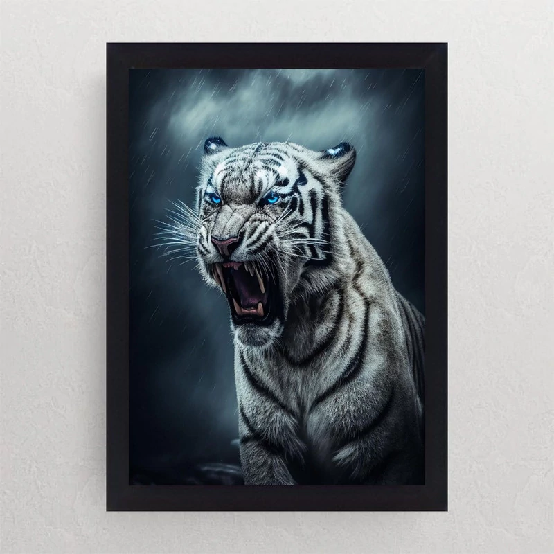 تابلو نوری گیم دکور طرح ببر مدل tiger04