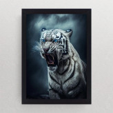 تابلو نوری گیم دکور طرح ببر مدل tiger04