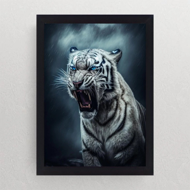 تابلو نوری گیم دکور طرح ببر مدل tiger04