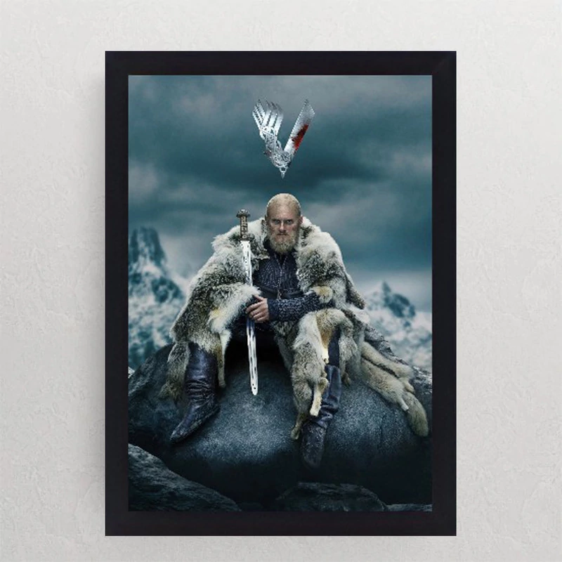 تابلو نوری گیم دکور طرح وایکینگ ها مدل vikings