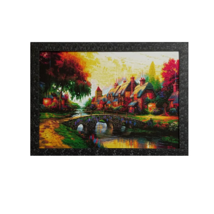 تابلو نوری مدل منظره کلبه