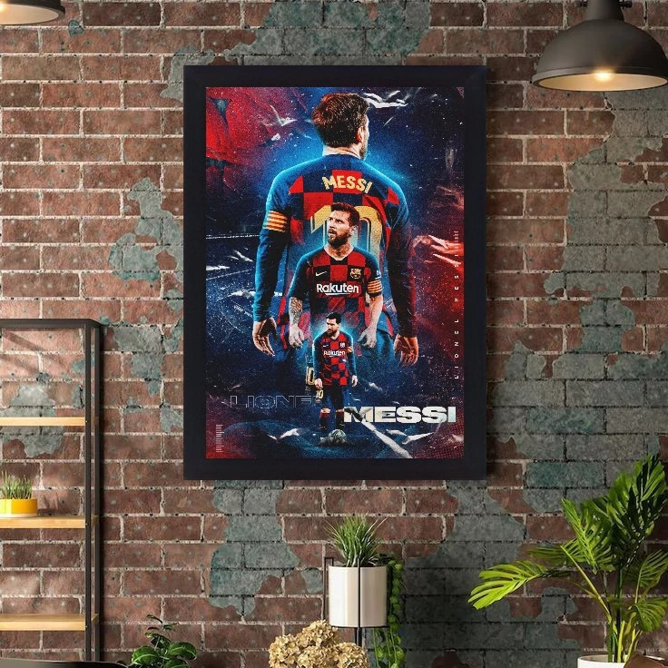 تابلو نوری گیم دکور طرح مسی مدل messi