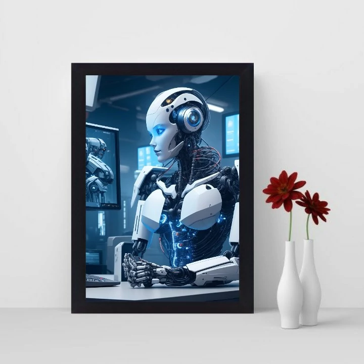 تابلو نوری گیم دکور طرح هوش مصنوعی مدل Robots