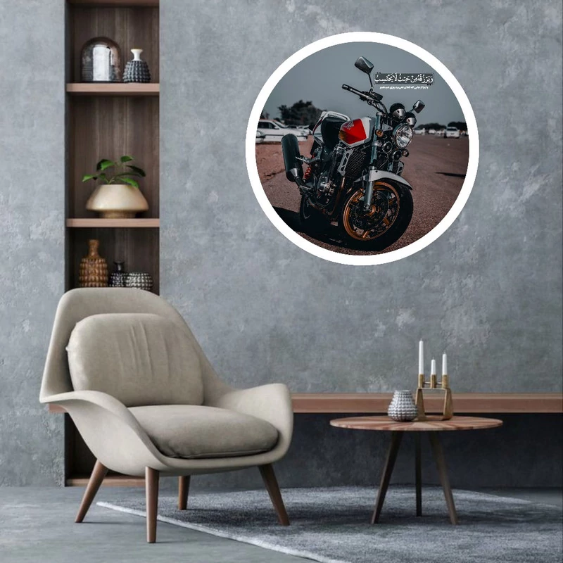 تابلو طرح موتور هوندا CB1300 کد 62 فریم سفید