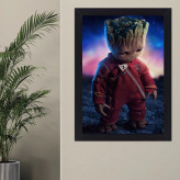 تابلو نوری گیم دکور طرح گروت مدل little Groot