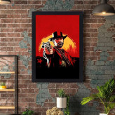تابلو نوری گیم دکور طرح بازی رد دد مدل Red Dead game