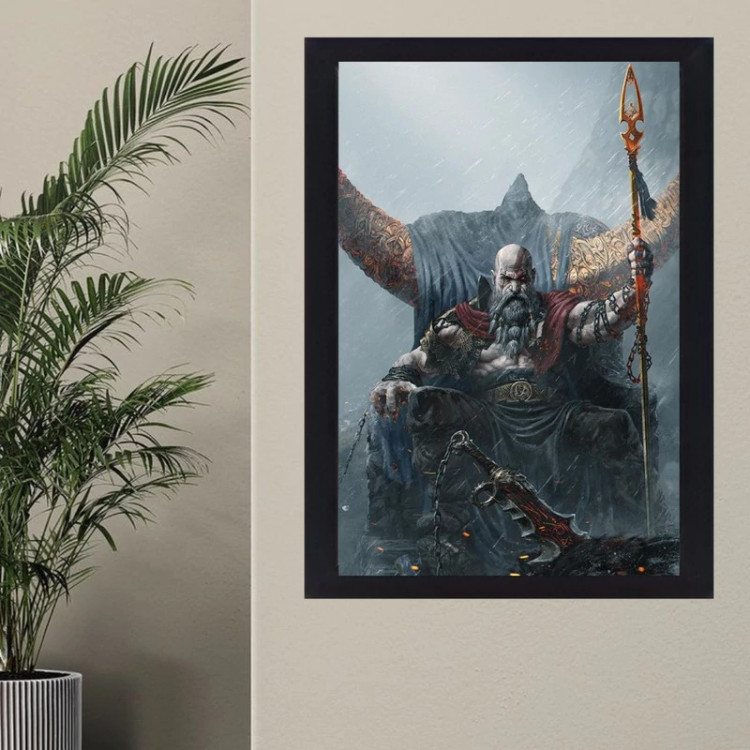 تابلو نوری گیم دکور طرح گاد آف وار مدل God of war 2