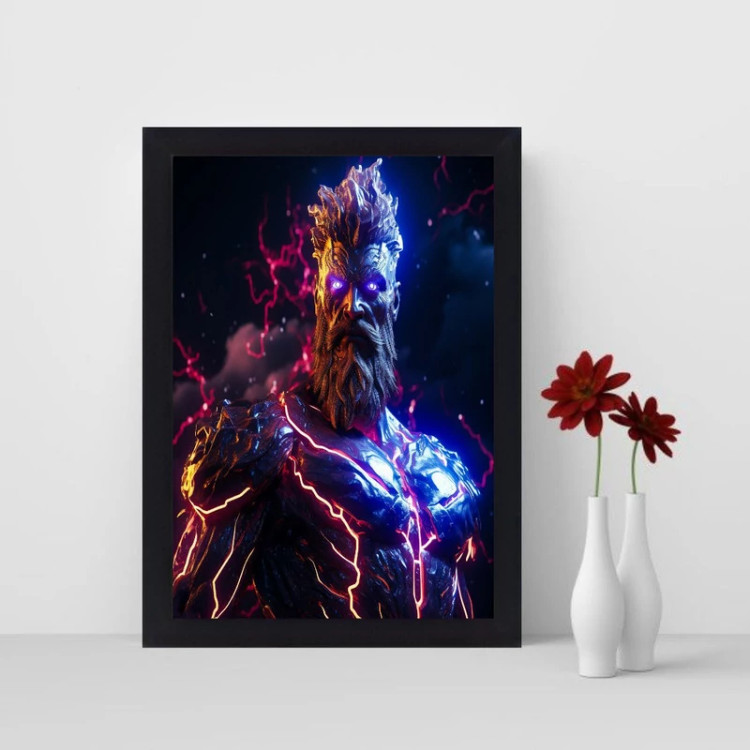 تابلو نوری گیم دکور طرح خدای جنگ مدل god of war چند رنگ