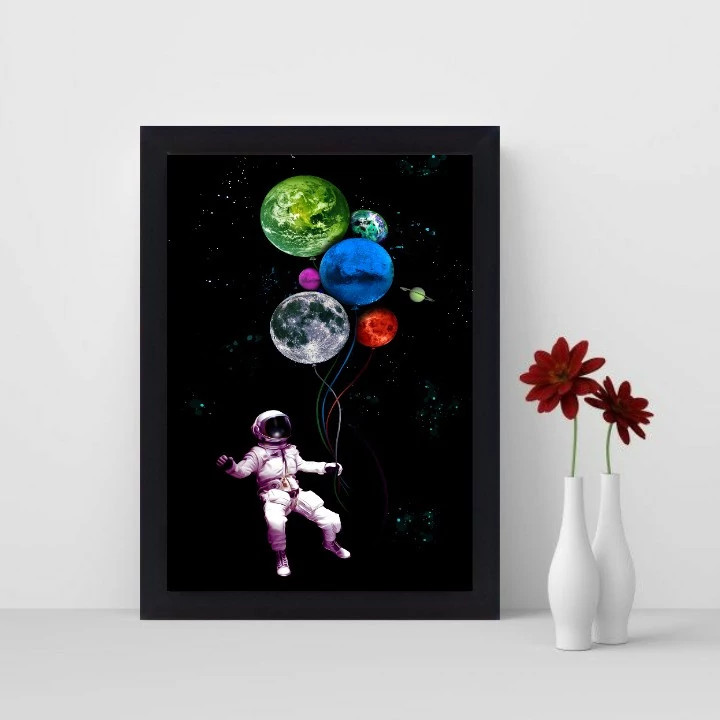 تابلو نوری گیم دکور طرح آدم فضایی مدل Space man 05