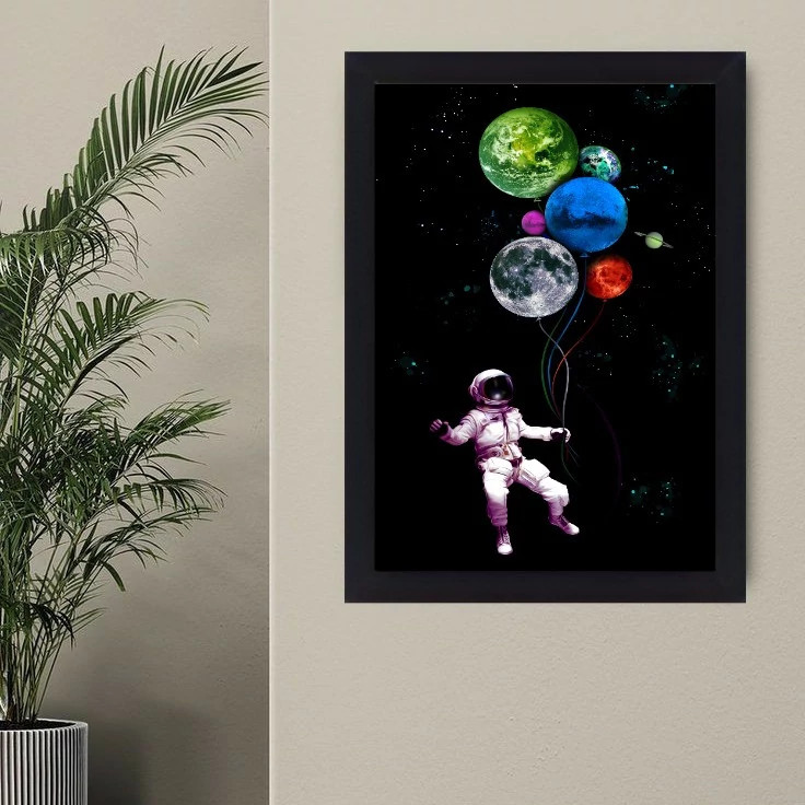تابلو نوری گیم دکور طرح آدم فضایی مدل Space man 05