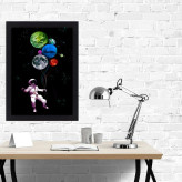 تابلو نوری گیم دکور طرح آدم فضایی مدل Space man 05