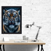 تابلو نوری گیم دکور طرح ببر مدل Tiger 03